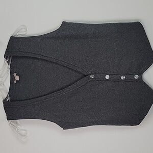 J. Jill gray cotton cashmere vest size XS